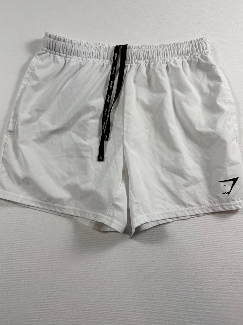Gymshark White Lightweight Training Running Shorts Unisex Size S Athletic Gym